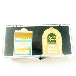 Disney Pin Set Disneyland Cast Member Main Street  Orange Grove Windows New Fact
